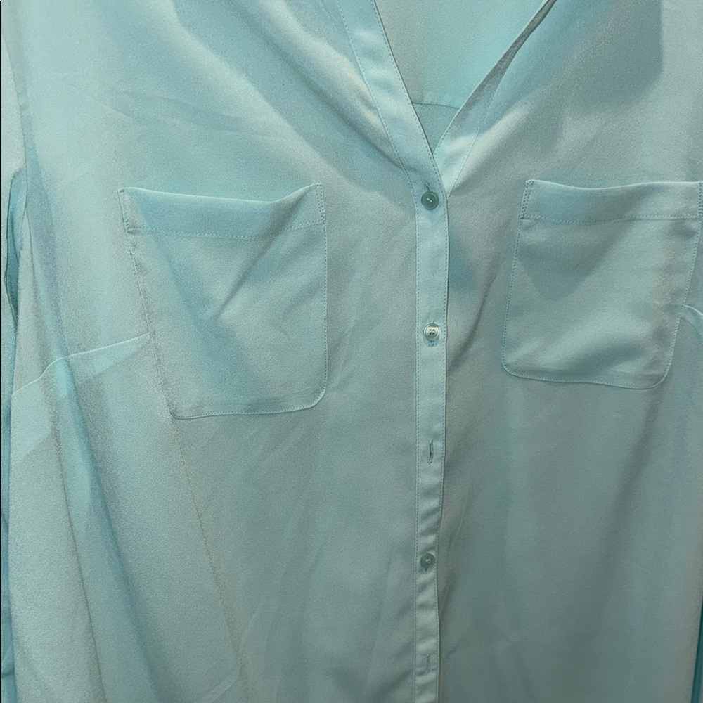 Talbots Soft Blue Top - Picture 3 of 4